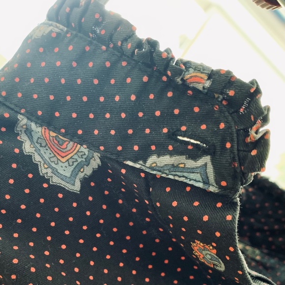 70s Jones New York puffed sleeve paisley blouse - Picture 7 of 12